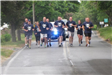 Officers running with police escort 3
