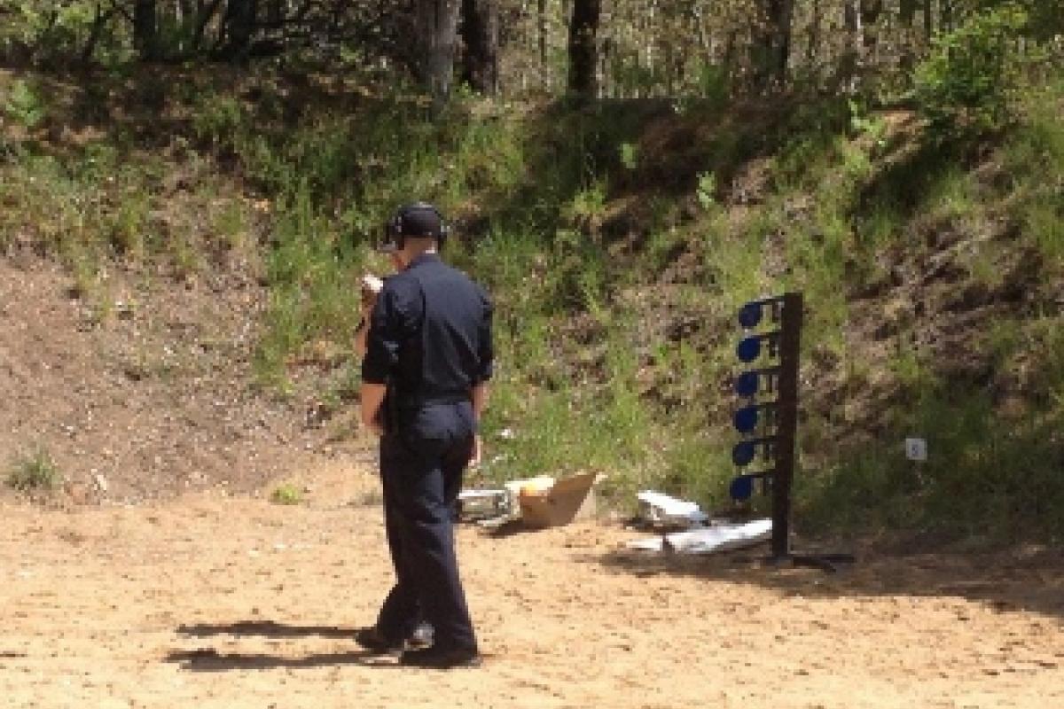 Police officers at the range 11