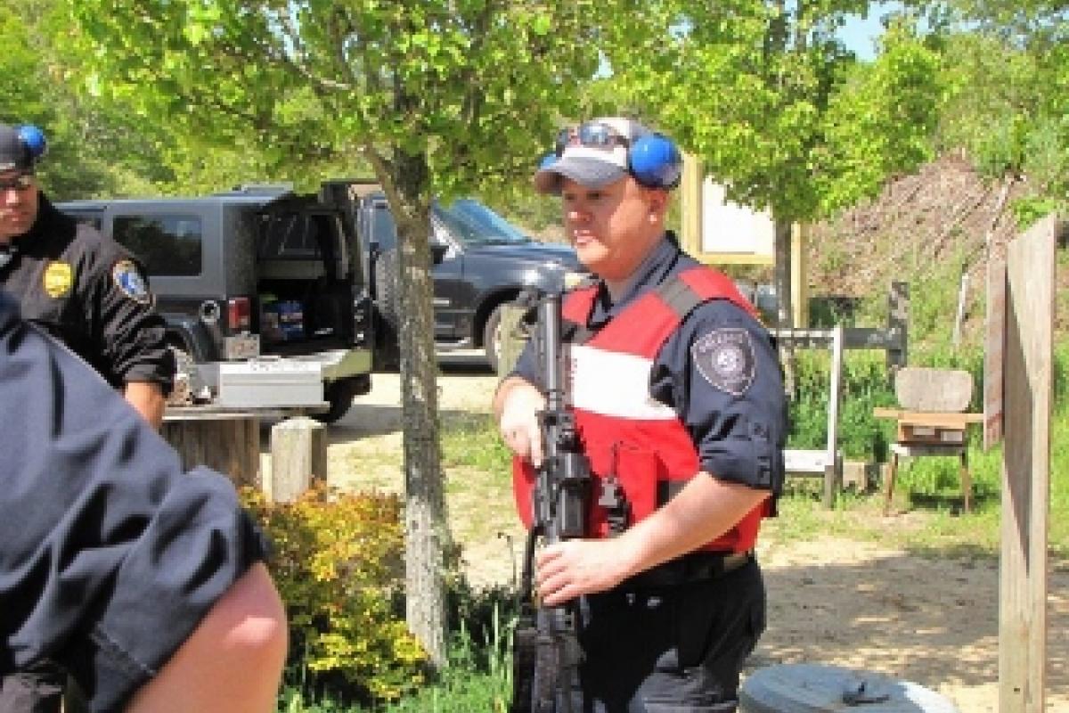 Police officers at the range 2