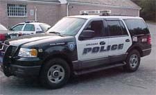 The police animal control vehicle